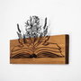 Wallity Flower Green From A Book Escultura de Pared